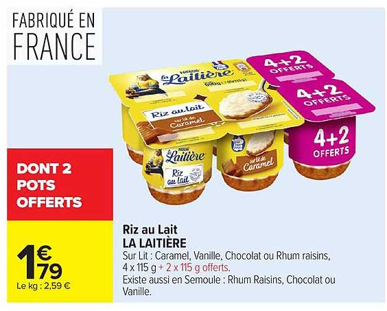La Laitière Riz au Lait