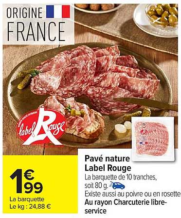 Label Rouge Pavé nature