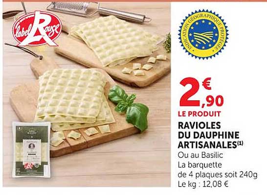 Label Rouge Ravioles du Dauphine Artisanales