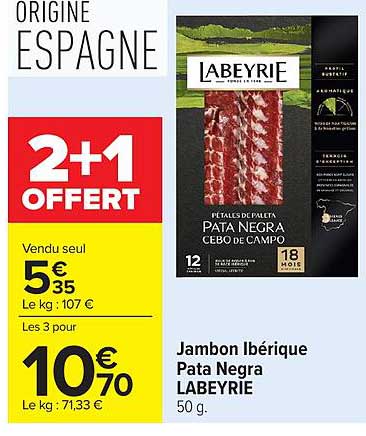 Labeyrie Jambon Ibérique Pata Negra