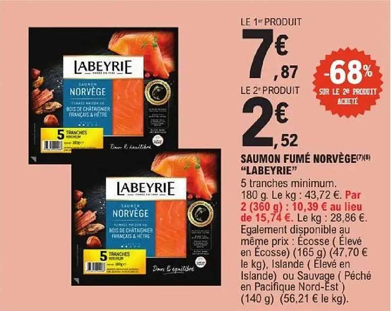 Labeyrie Saumon fumé Norvège