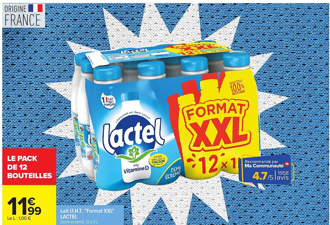 Lactel Format XXL