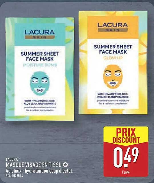 LACURA SUMMER SHEET FACE MASK