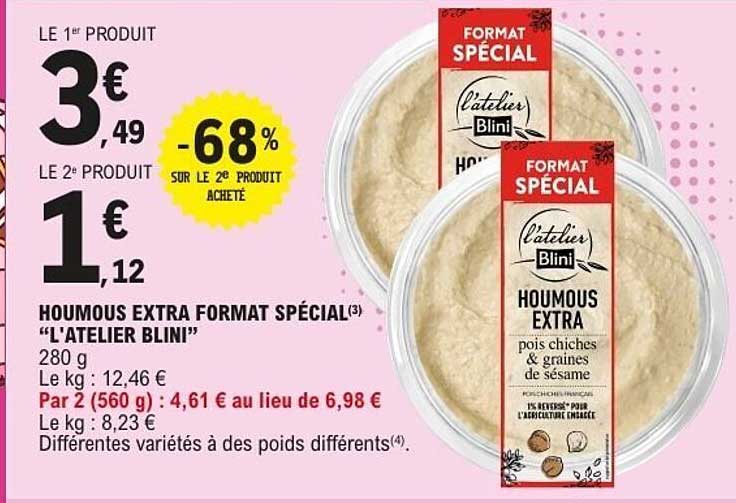 L'atelier Blini Houmous Extra