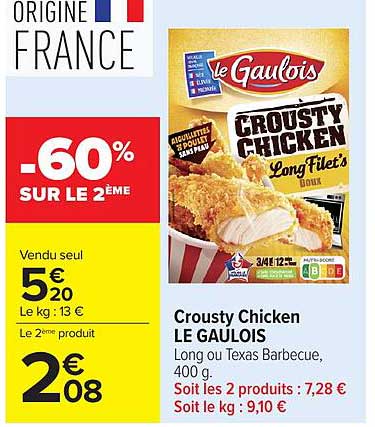 LE GAULOIS Crousty Chicken