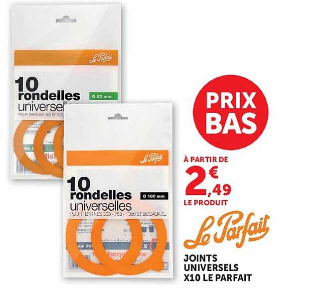 Le Parfait Joints Universels X10 Le Parfait