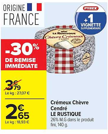 Le Rustique Crémeux Chèvre Cendré