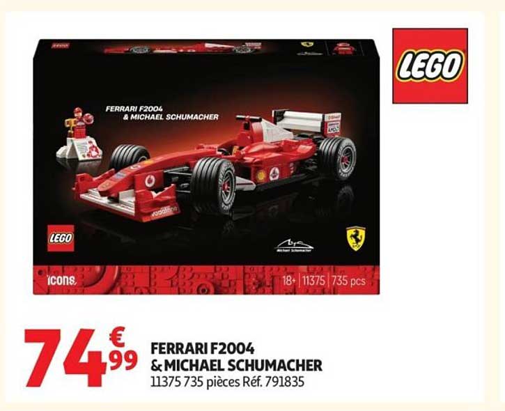 LEGO Ferrari F2004 & Michael Schumacher