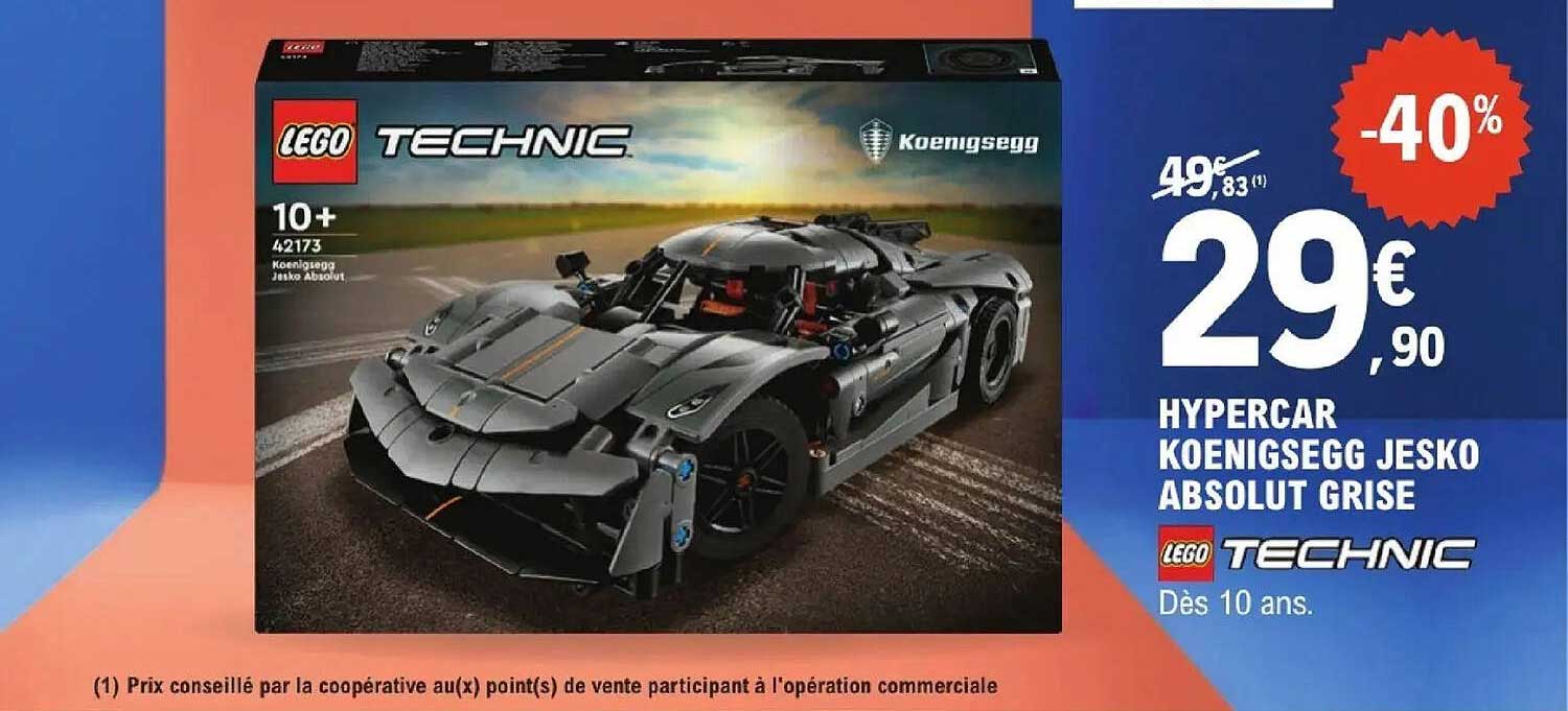 LEGO Technic Koenigsegg Jesko Absolut Grisե