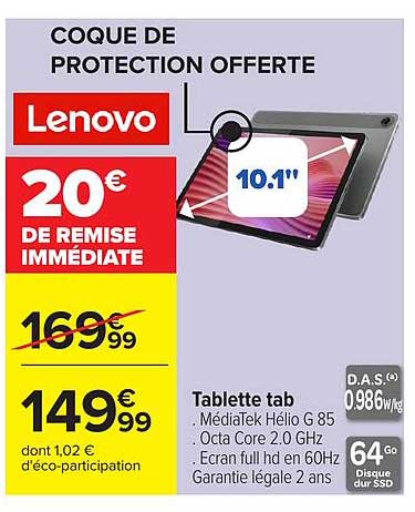 Lenovo Coque de protection offerte