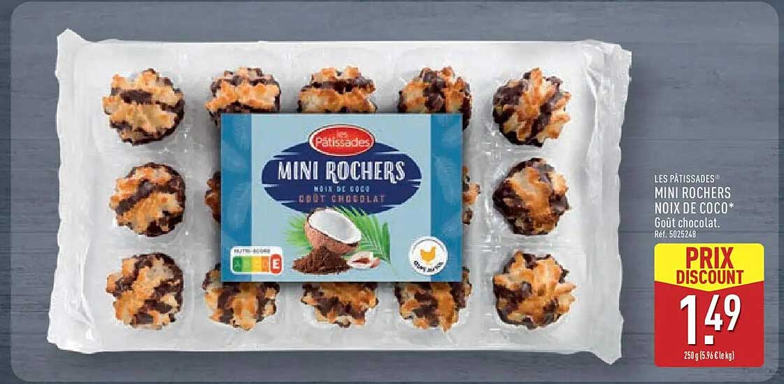 LES PÂTISSADES MINI ROCHERS NOIX DE COCO