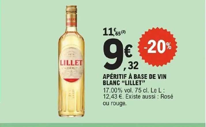 Lillet APÉRITIF À BASE DE VIN BLANC