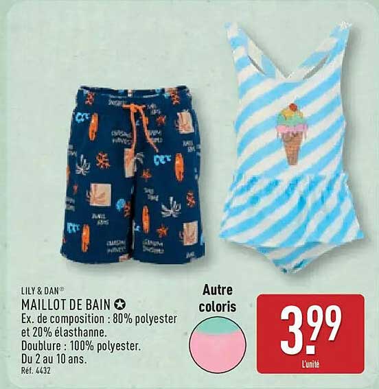 LILY & DAN MAILLOT DE BAIN