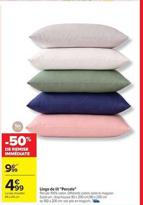 Linge de lit "Percale