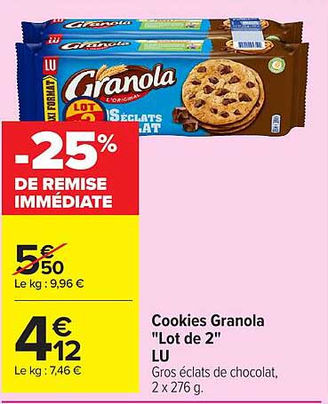 LU Granola Lot de 2