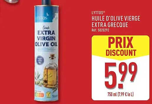 LYTTOS HUILE D'OLIVE VIERGE EXTRA GRECE
