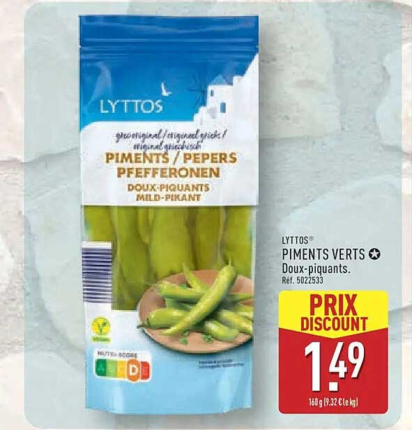 LYTTOS PIMENTS VERTS