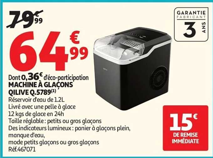 MACHINE À GLAÇONS QILIVE Q.5789
