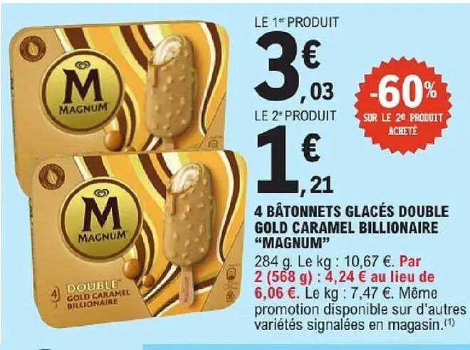 Magnum Double Gold Caramel Billionaire