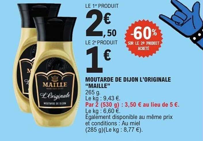 Maille Moutarde de Dijon L’Originale