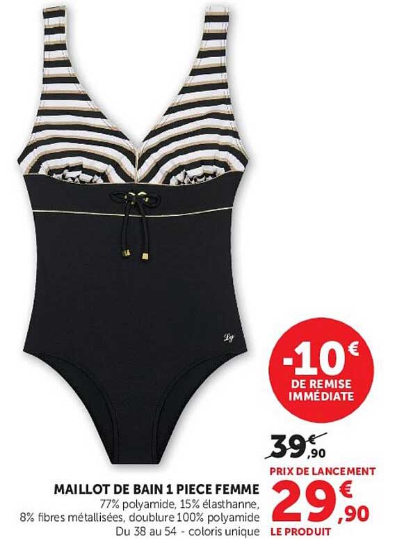 MAILLOT DE BAIN 1 PIECE FEMME