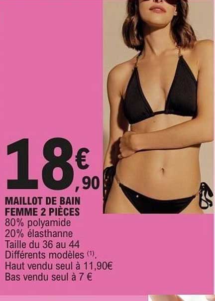 MAILLOT DE BAIN FEMME 2 PIÈCES