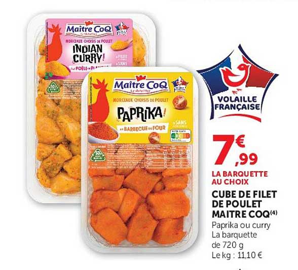 Maître CoQ Cube de filet de poulet MAITRE COQ