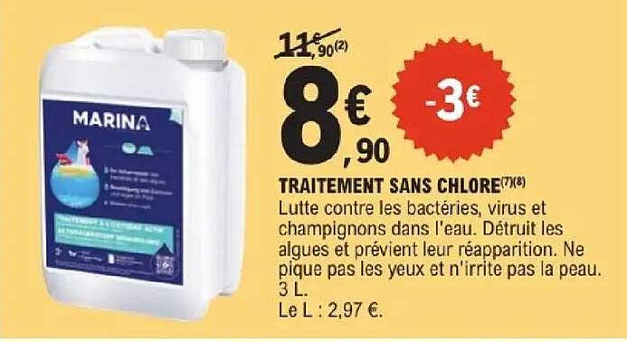 MARINA TRAITEMENT SANS CHLORE