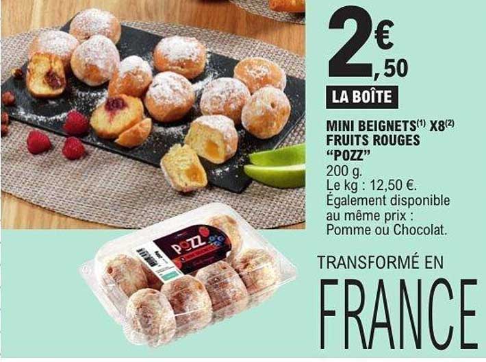MINI BEIGNETS FRUITS ROUGES “POZZ”