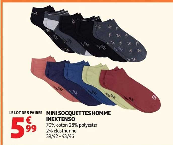 MINI SOCQUETTES HOMME INEXTENSO