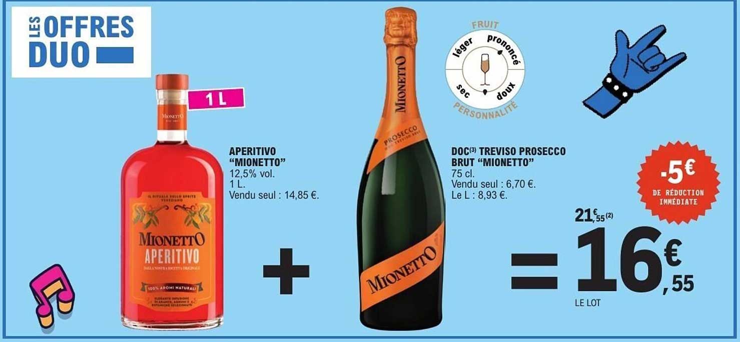 Mionetto Aperitivo + Mionetto Prosecco Brut