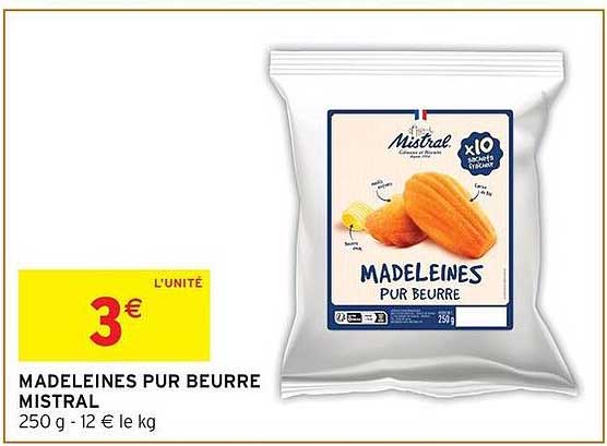 Mistral Madeleines pur beurre