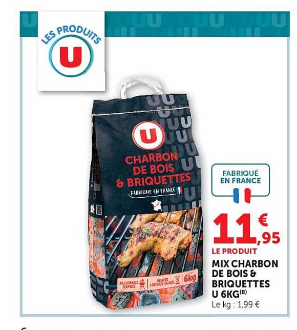 Mix Charbon de Bois & Briquettes U