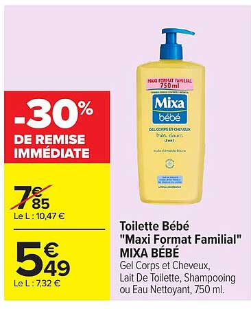 Mixa Bébé Toilette Bébé