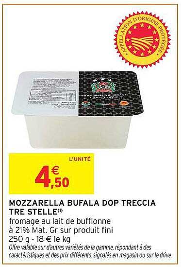 MOZZARELLA BUFALA DOP TRECCIA TRE STELLE