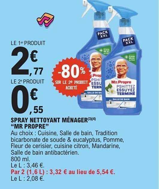 Mr Propre Spray Nettoyant Ménager