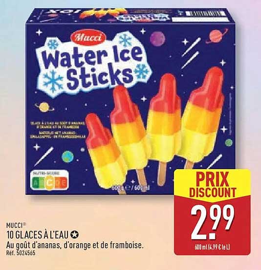 Mucci Water Ice Sticks