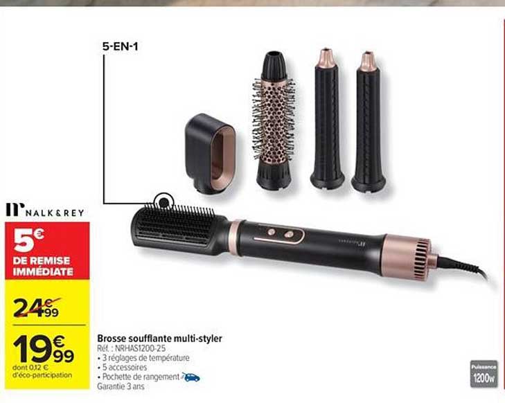 Nalkrey Brosse soufflante multi-styler