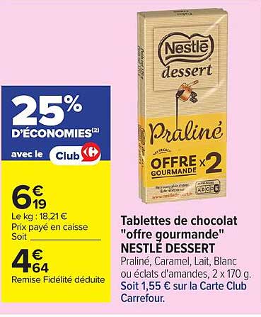 NESTLE DESSERT Praliné