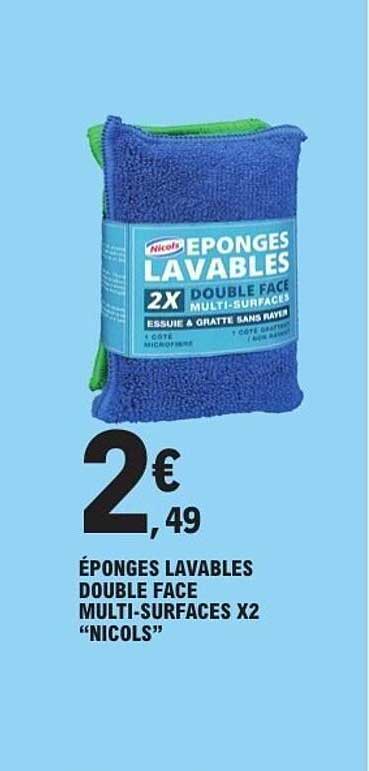 Nicols Éponges lavables