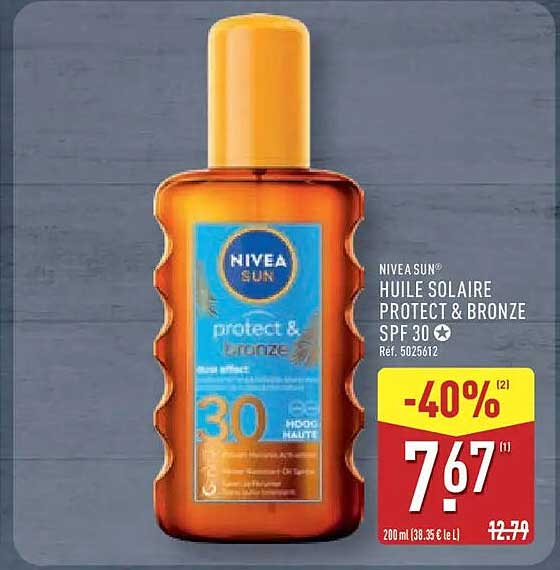 NIVEA SUN Huile solaire protect & bronze SPF 30