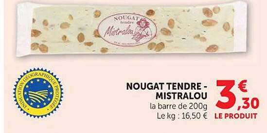 Nougat tendre Mistralou