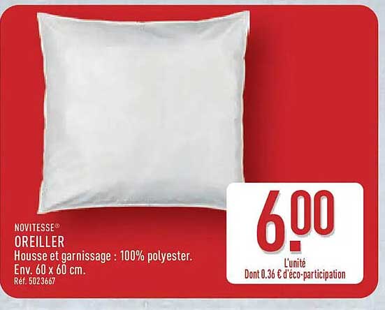NOVITESSE OREILLER