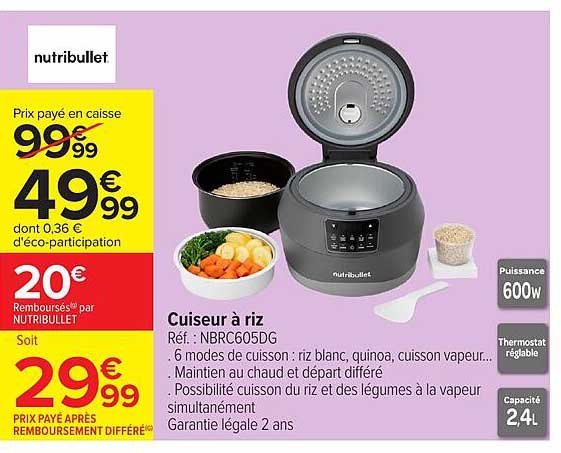nutribullet Cuiseur à riz