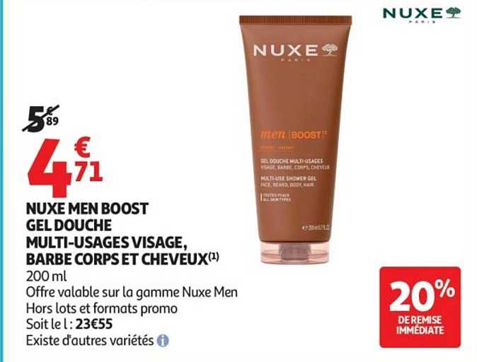 NUXE MEN BOOST GEL DOUCHE