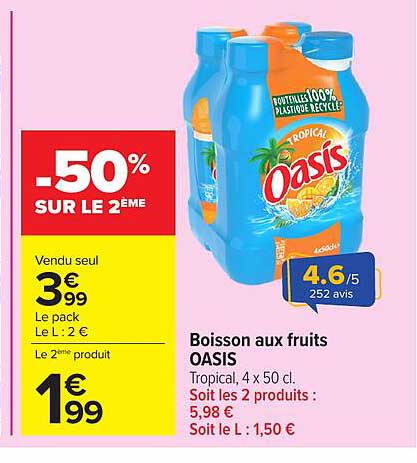OASIS Boisson aux fruits