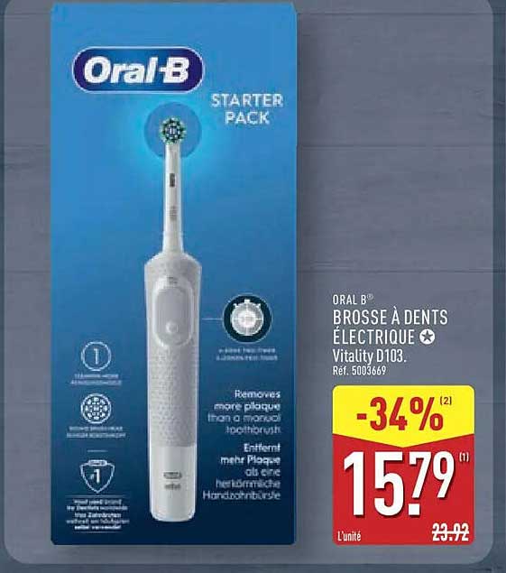 Oral-B BROSSE À DENTS ÉLECTRIQUE Vitality D103