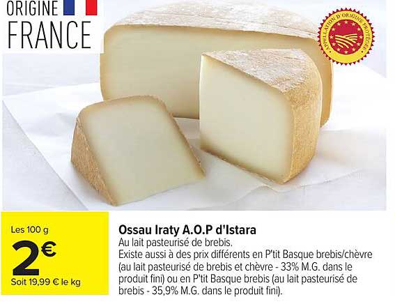 Ossau Iraty A.O.P d'Istara