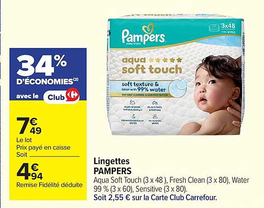 Pampers Aqua Soft Touch