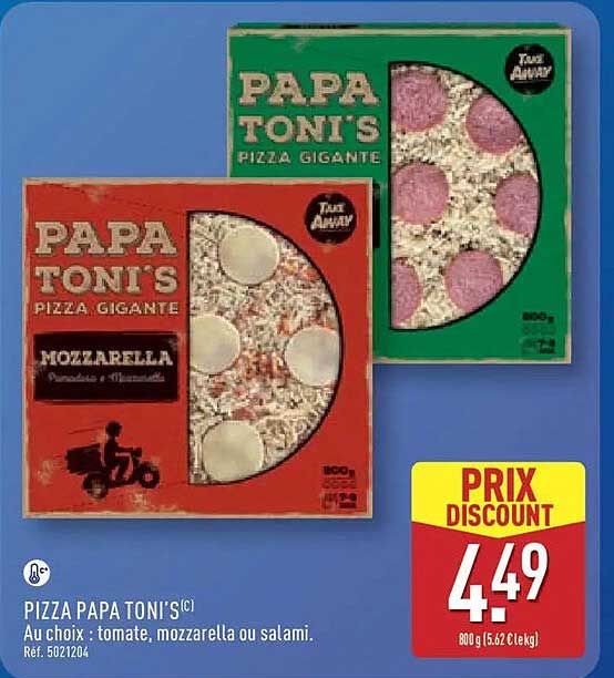 PAPA TONI'S PIZZA GIGANTE